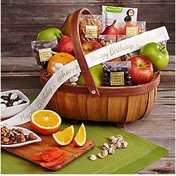 Organic Favorites Gift Basket with Personalized Ribbon