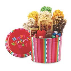 Happy Valentine's Day Snacks and Sweets Gift Tin