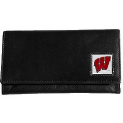 Woman's Wisconsin Badgers Leather Wallet