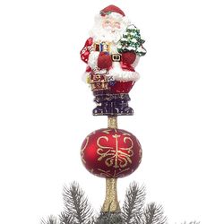 Personalized Santa Christmas Tree Topper