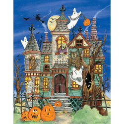 Haunted House Countdown to Halloween Calendar