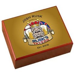 Personalized Bulldog Cigar Humidor