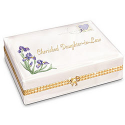 Cherished Daughter-In-Law Porcelain Music Box