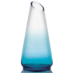 Monochrome Teal Glass Vase
