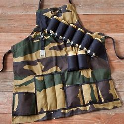 Personalized Grill Sergeant Apron and Beer Holder