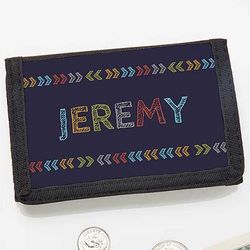 Stencil Name Personalized Wallet