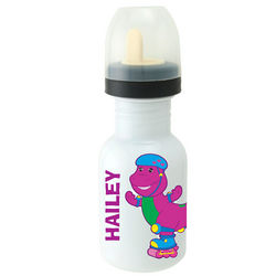 Personalized Barney Skating Sippy Bottle
