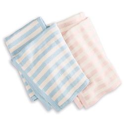 Knit Striped Baby Blanket
