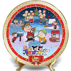 A Charlie Brown Christmas 50th Anniversary Porcelain Plate