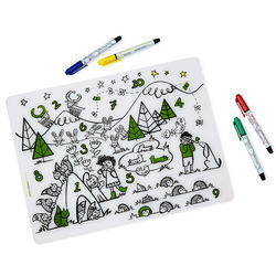 Counting Animals Coloring Placemat