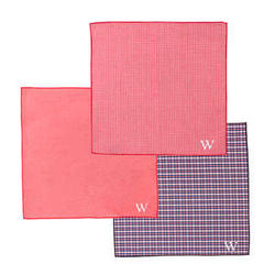 Personalized Gingham Handkerchief Set