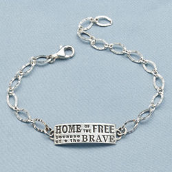 Home of the Free Because of the Brave Bracelet