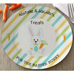 Personalized Treats for the Easter Bunny Easter Plate