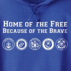 Home of the Free Military Shirt