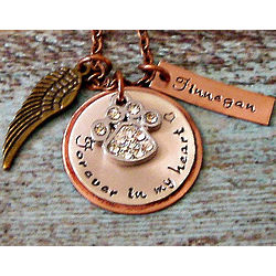 Angel Pet Remembrance Personalized Necklace