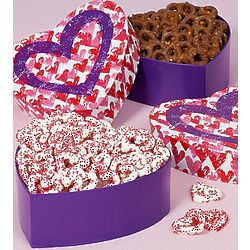 Chocolate Toffee Pretzels or Mini Heart Pretzels