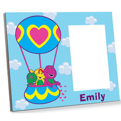 Barney Hot Air Balloon Ride Picture Frame