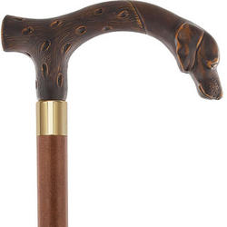 Devoted and Loyal Dog Wooden Fritz Handle Cane