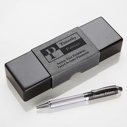 Personalized Sophisticated IT Style Case and Pen Set