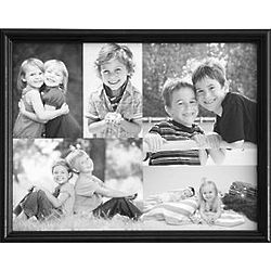 Personalized Framed Black and White Photo Collage Canvas