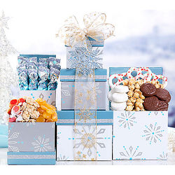 Snowflakes and Sweets Gift Tower