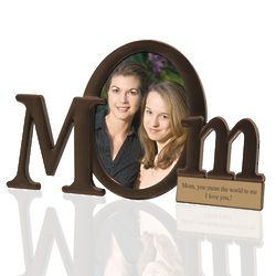 Mom Personalized Bronze Finish Picture Frame