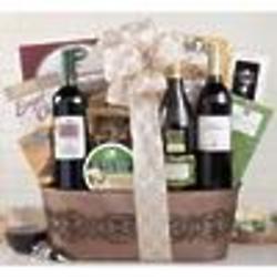 Wine, Cheese and Chocolate Gift Basket