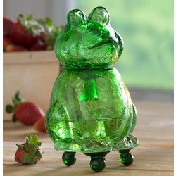 Crackle Glass Frog Fruit Fly Trap and Lure