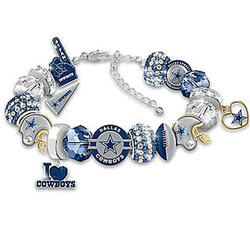 Fan's Dallas Cowboys Beaded Charm Bracelet