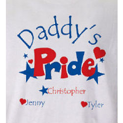 Personalized Heart and Stars Pride T-Shirt