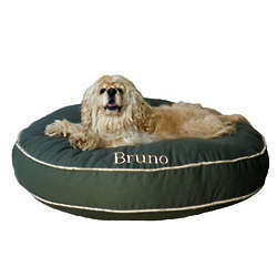 Classic Twill Round-A-Bout Dog Bed