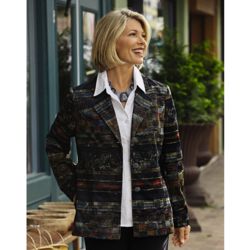 Women's Kaktus Jacquard Knit Button-Front Jacket