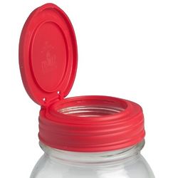 Flip Cap Regular Mouth Red Canning Jar Lid