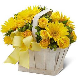 Uplifting Moments Basket of Flowers