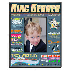Personalized Ring Bearer Magazine Picture Frame