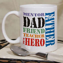Dad My Hero Coffee Mug