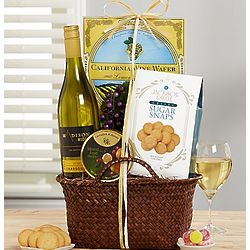 Sweet Bliss Chardonnay Wine Gift Basket