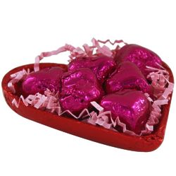 Organic Cherry Chocolates in Heart-Shaped Box