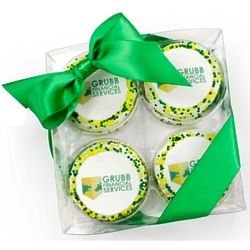 8 Personalized Logo Oreos in Clear Box