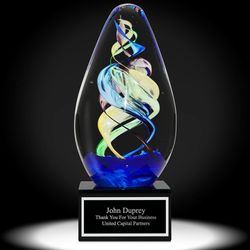 Personalized Twister Glass Award