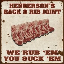 Personalized Vintage Rib Joint Sign