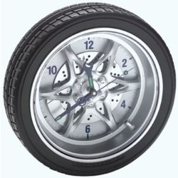 Tire Rim Gear Clock