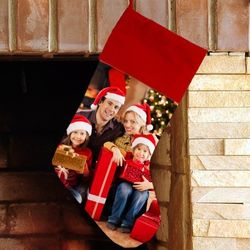 Custom Photo Christmas Stocking