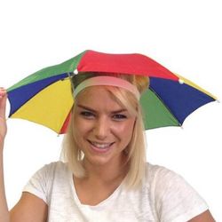 Foldable Rainbow Umbrella Sun Cap