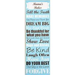 Personalized Mom or Grandma Rules Canvas Wall Art
