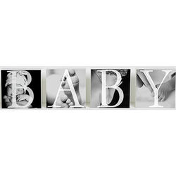 Baby Personalized Photo Shelf Blocks