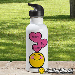 Personalized Smiley Water Bottle