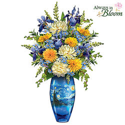 Vincent van Gogh The Starry Night Flower and Vase Centerpiece