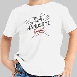 Personalized Handsome Devil Kid's T-Shirt