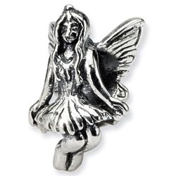 European-Style Sterling Silver Fairy Bead